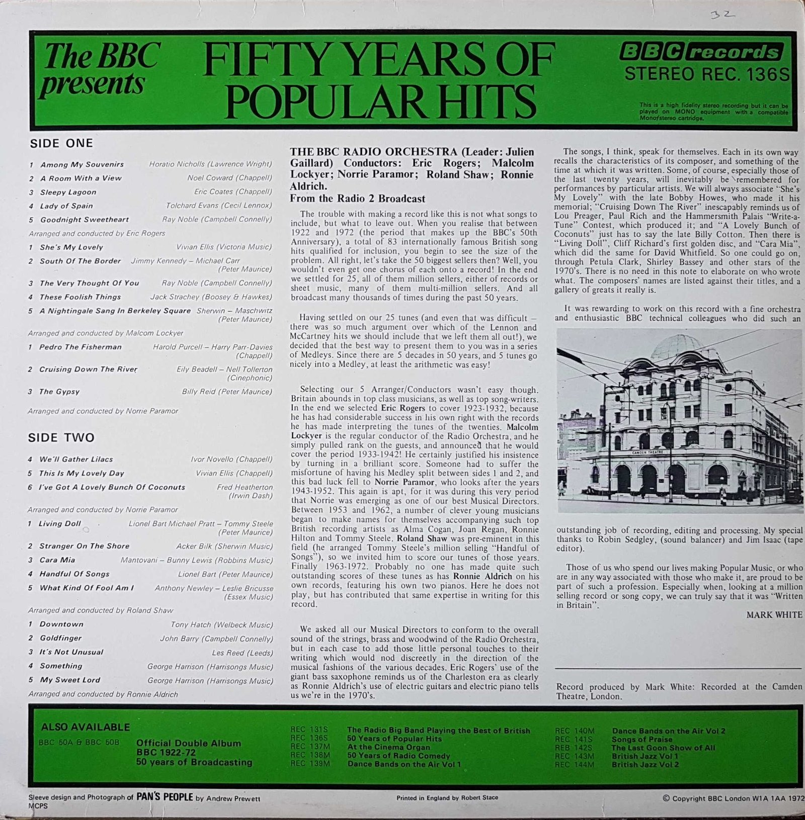 Back cover of REC 136